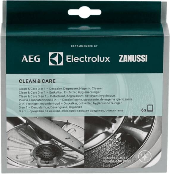 Electrolux M3GCP400 onderhoudsset wasmachine/vaatwasser 12pack Wasmachine accessoire Grijs